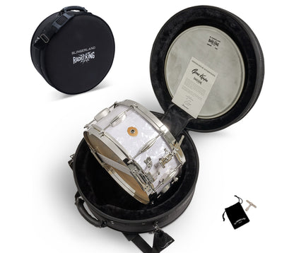 Slingerland Radio King 'Gene Krupa' snare drum with case and accessories
