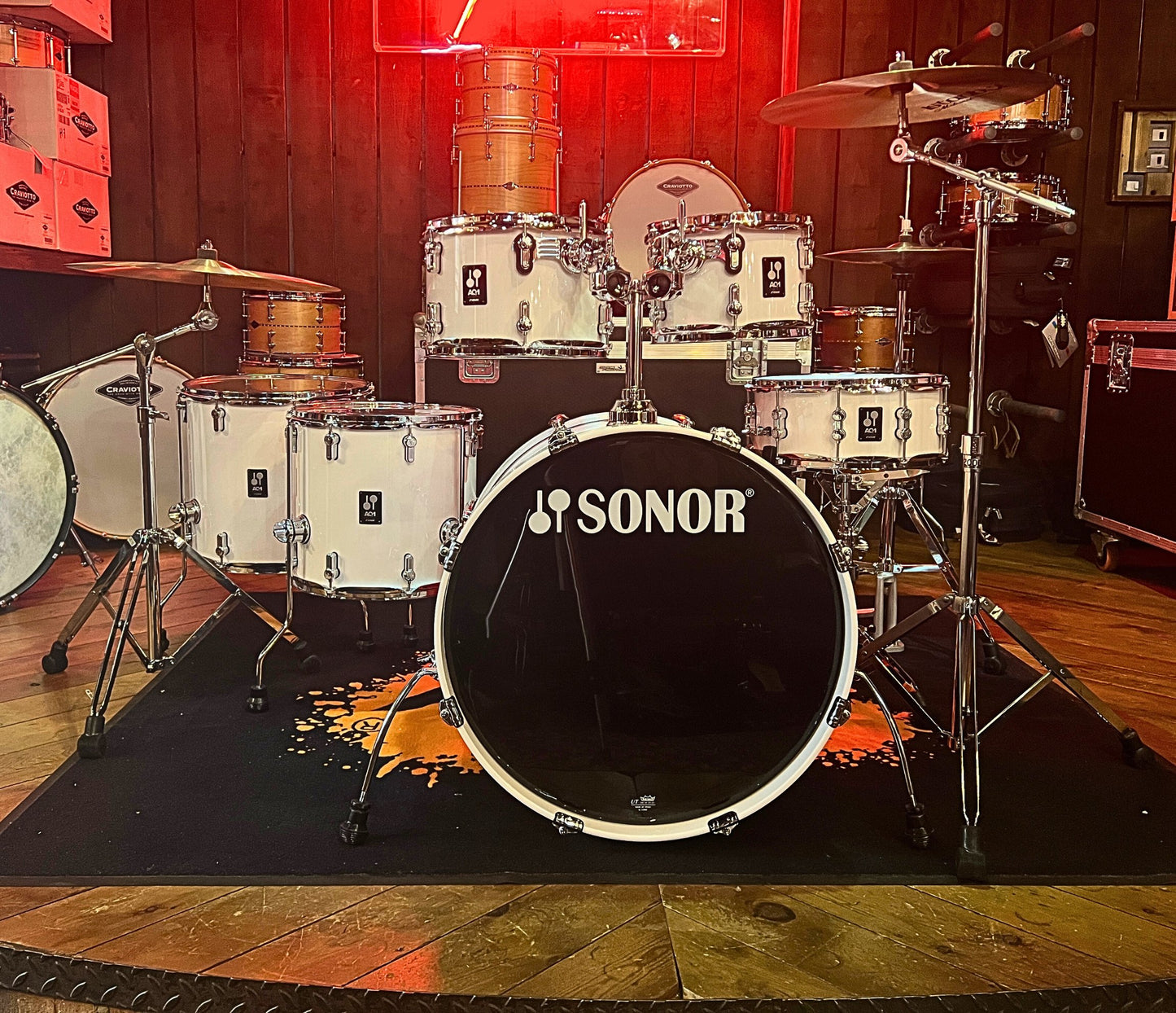Sonor AQ1 Stage Set 5-Piece Shell Pack in Piano White