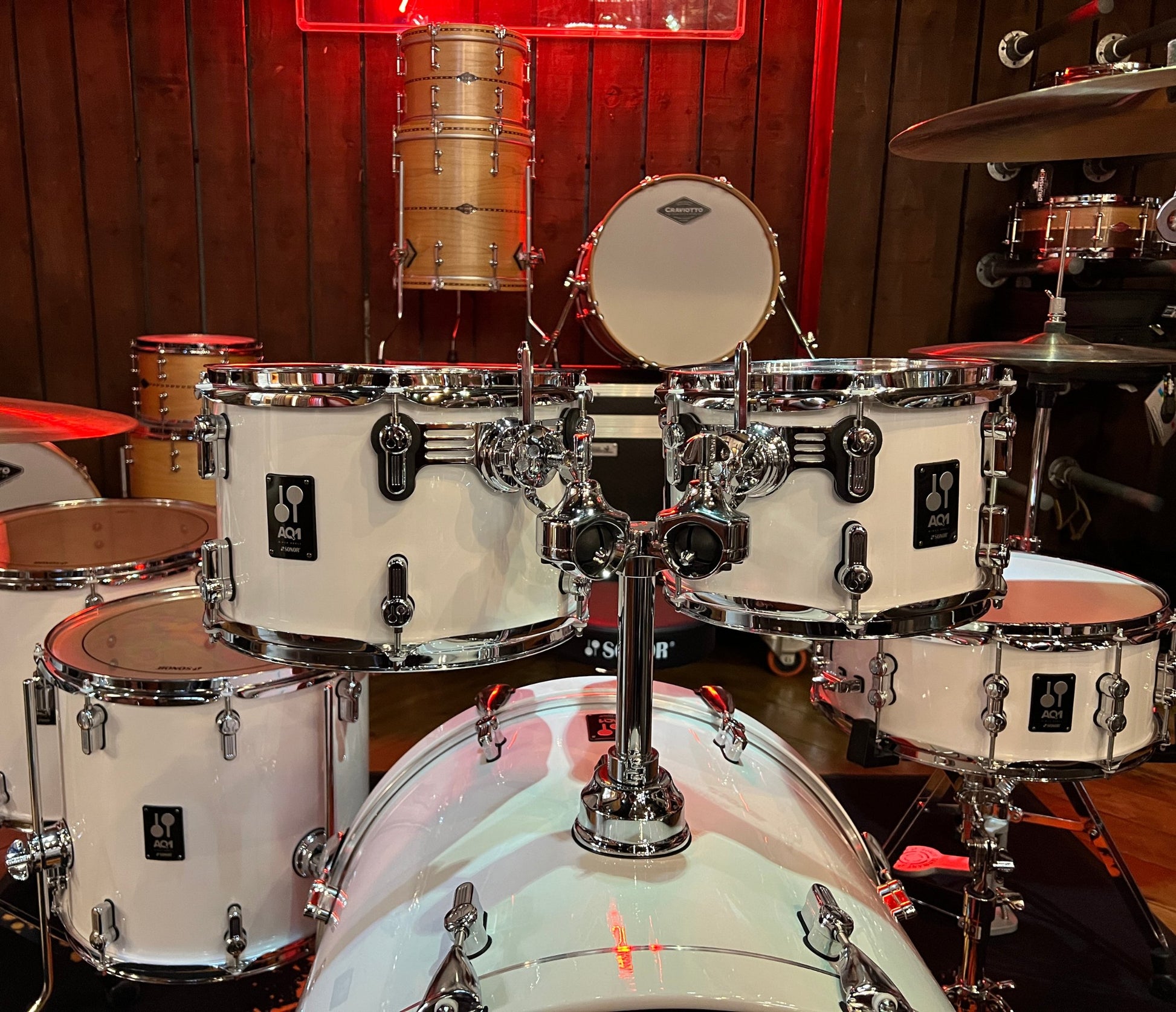 Sonor AQ1 Stage Set 5-Piece Shell Pack in Piano White