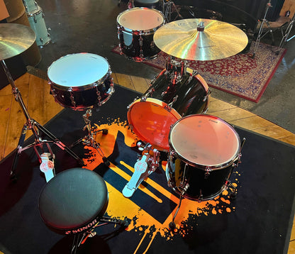 Sonor AQX Jungle 3-Piece Shell Pack with Snare in Black Midnight Sparkle