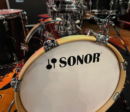 Sonor AQX Jungle 3-Piece Shell Pack with Snare in Black Midnight Sparkle