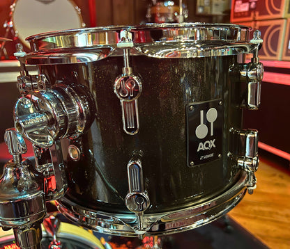 Sonor AQX Jungle 3-Piece Shell Pack with Snare in Black Midnight Sparkle