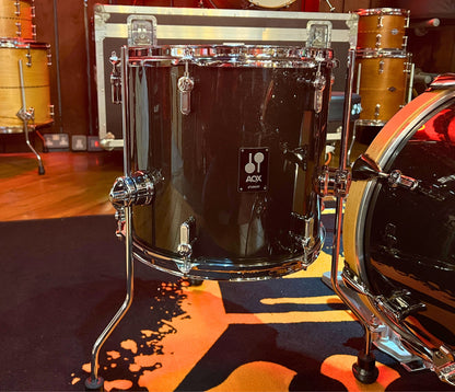 Sonor AQX Jungle 3-Piece Shell Pack with Snare in Black Midnight Sparkle
