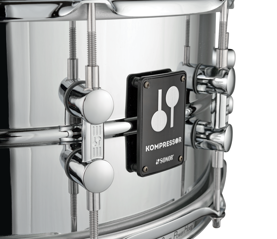 SONOR Kompressor 14" x 6.5" Steel Snare Drum in Chrome