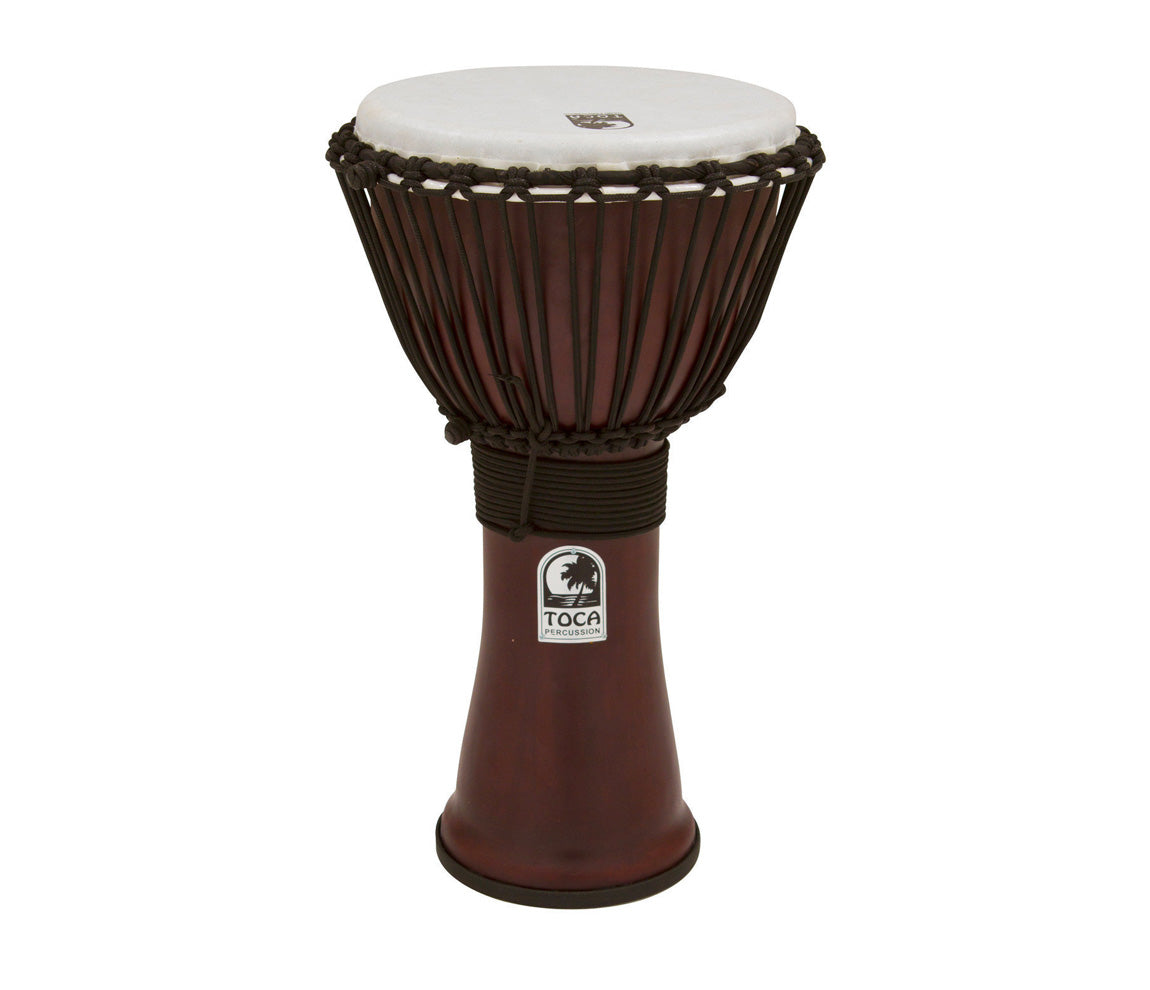 Toca Freestyle II 10" Rope Tuned Djembe in Spun Copper