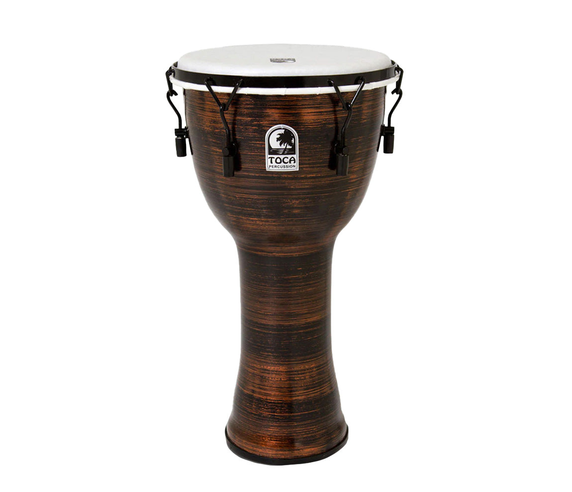 Toca Freestyle II 12" Rope Tuned Djembe in Spun Copper