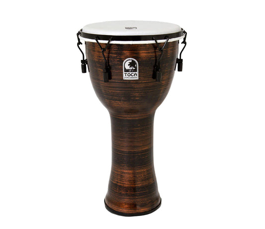 Toca Freestyle II 12" Rope Tuned Djembe in Spun Copper
