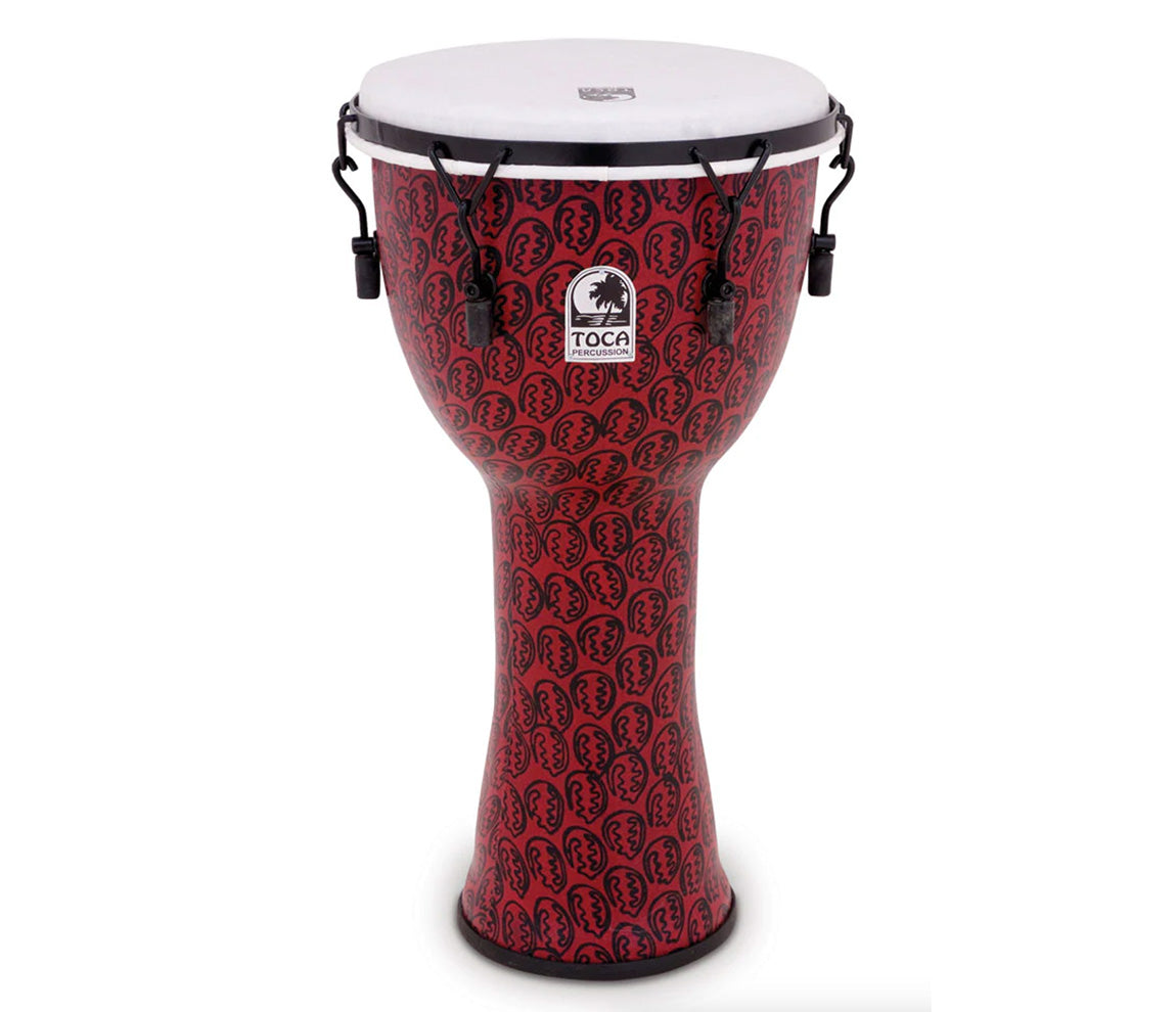 Toca Freestyle II 10" Mechanically Tuned Djembe in Red Mask