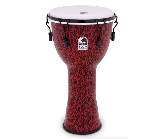 Toca Freestyle II 10" Mechanically Tuned Djembe in Red Mask