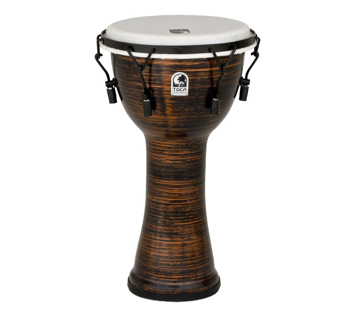 Toca Freestyle II 10" Mechanically Tuned Djembe in Spun Copper