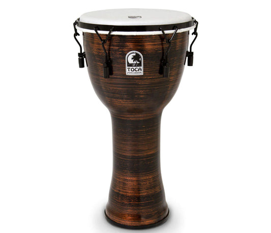 Toca Freestyle II 14" Mechanically Tuned Djembe in Spun Copper with Bag