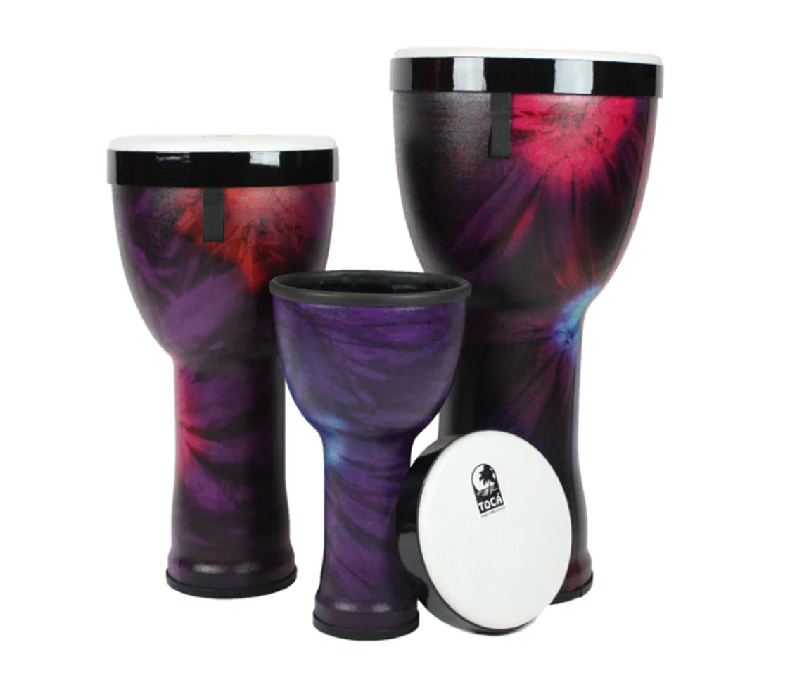 Toca Freestyle II 3-piece Nesting Drum Set in Woodstock Purple