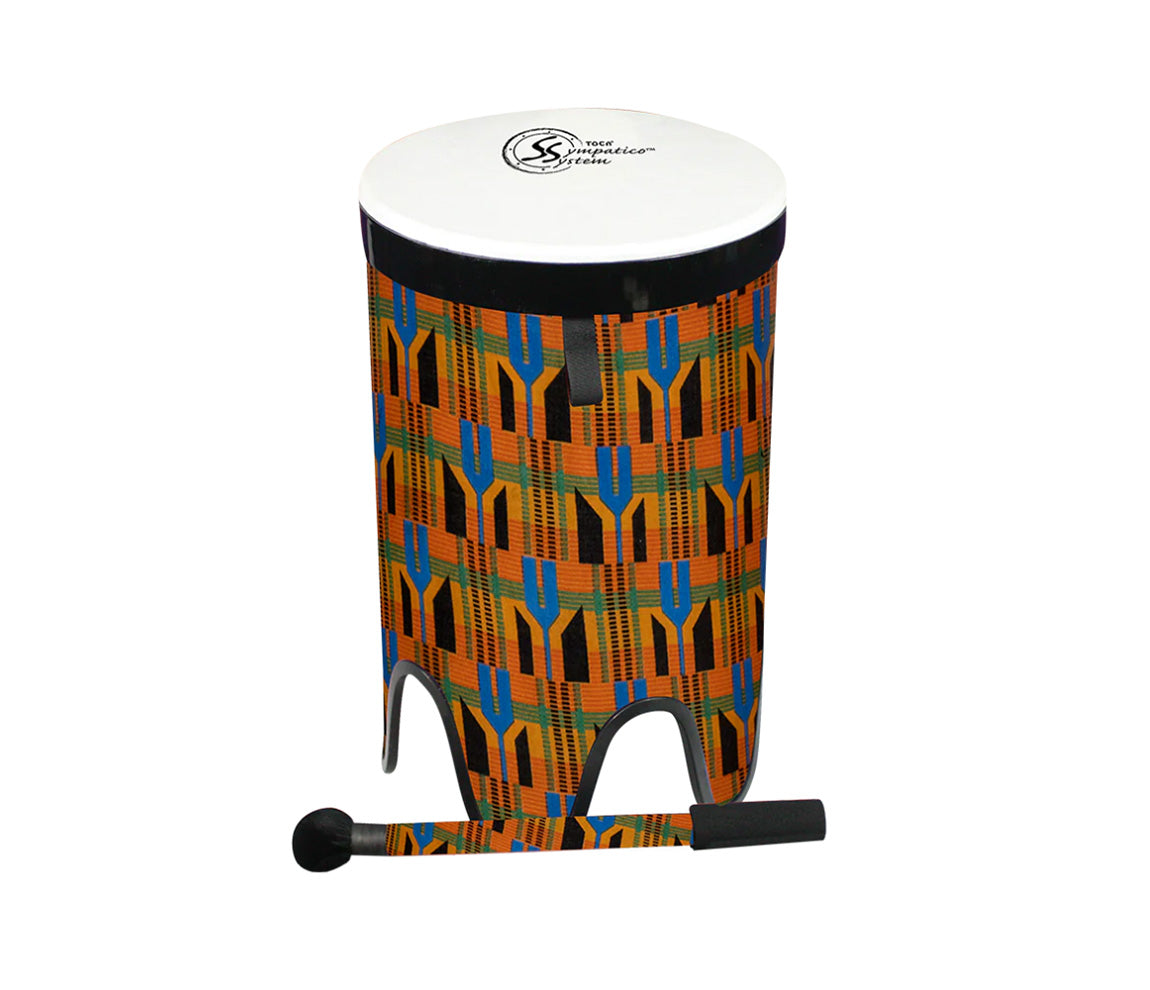 Toca Freestyle II 14" Nesting Tom Tom Drum in Kente Cloth