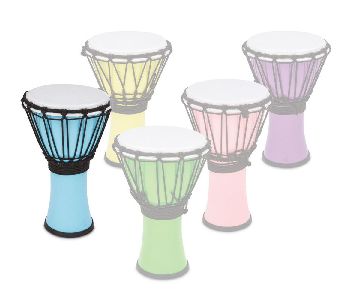 Toca Freestyle Coloursound 7" Rope Tuned Djembe in Pastel Blue