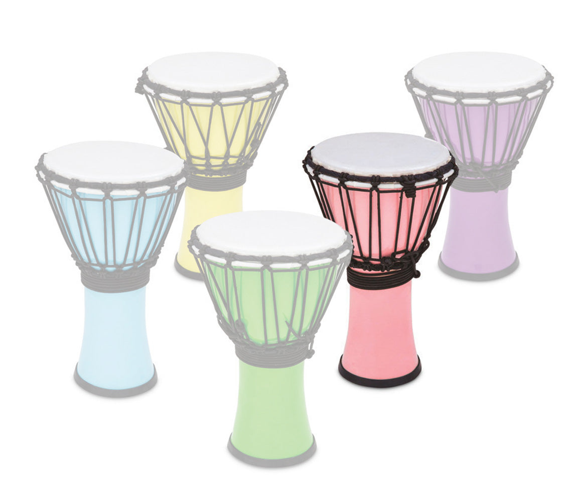 Toca Freestyle Coloursound 7" Rope Tuned Djembe in Pastel Pink