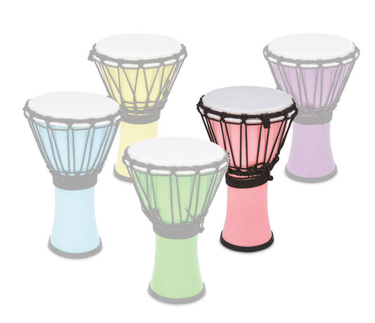 Toca Freestyle Coloursound 7" Rope Tuned Djembe in Pastel Pink