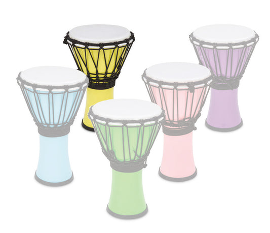 Toca Freestyle Coloursound 7" Rope Tuned Djembe in Pastel Yellow