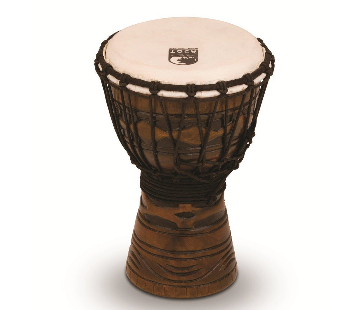 Toca Origins 7" Roped Tuned Djembe in African Mask