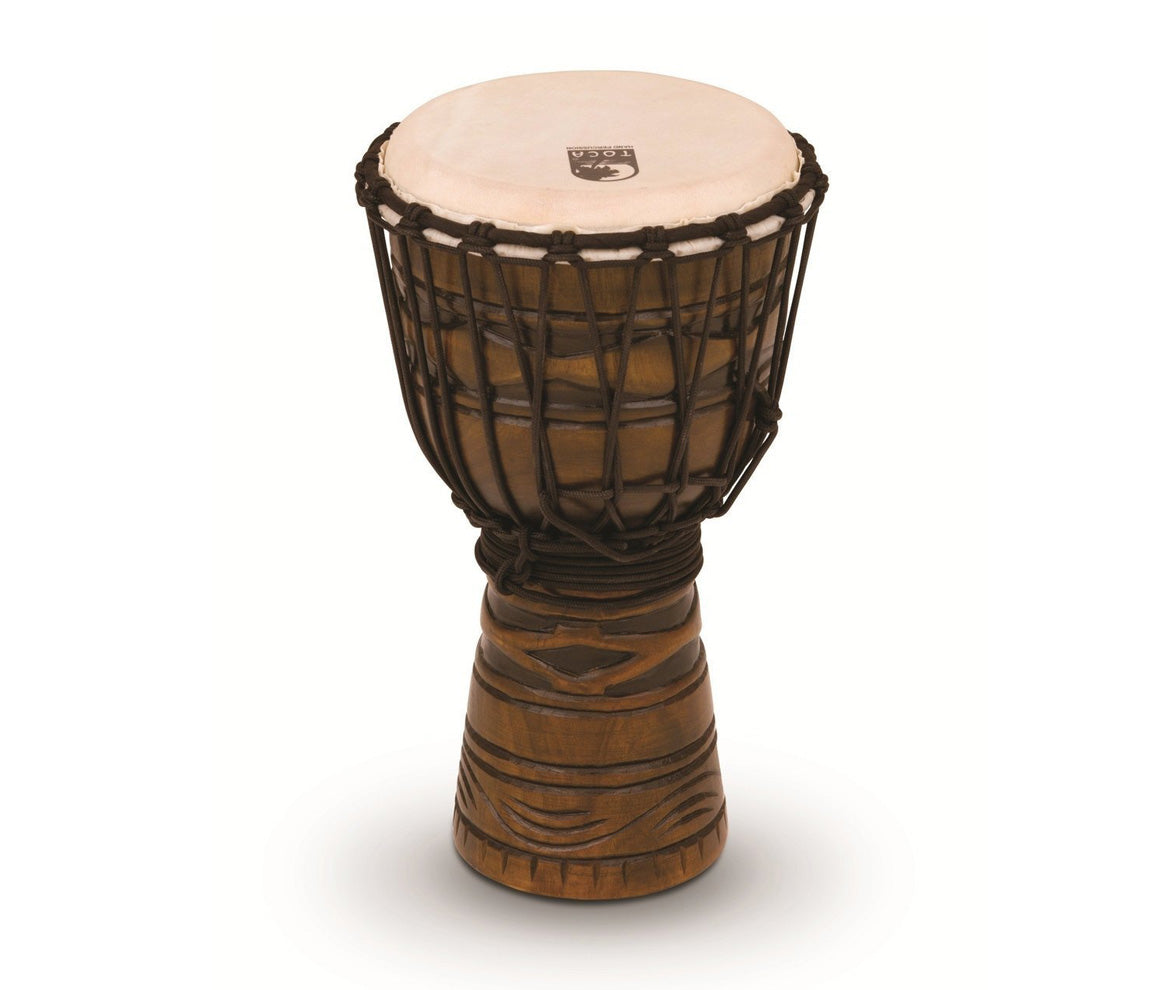 Toca Origins 8" Roped Tuned Djembe in African Mask