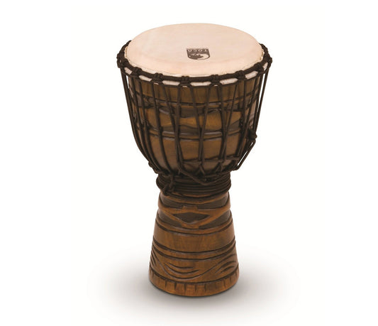 Toca Origins 8" Roped Tuned Djembe in African Mask