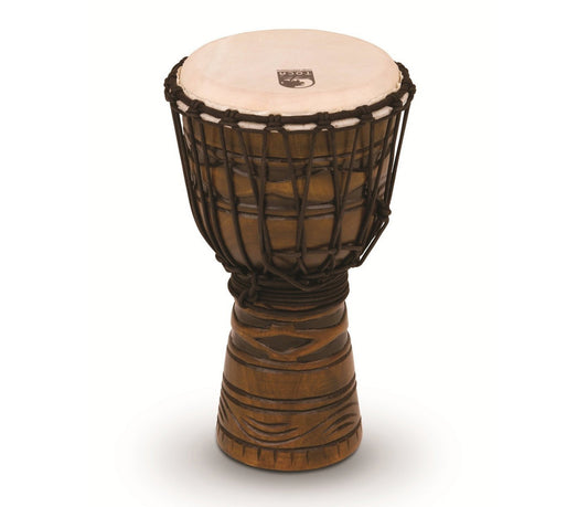 Toca Origins 8" Roped Tuned Djembe in Tribal Mask