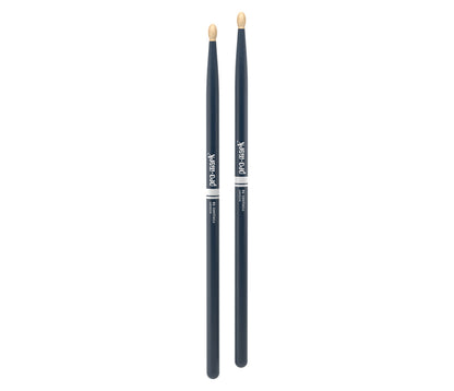 ProMark Classic Forward 5B Painted Blue Hickory Drumstick, Oval Wood Tip