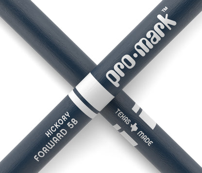 ProMark Classic Forward 5B Painted Blue Hickory Drumstick, Oval Wood Tip