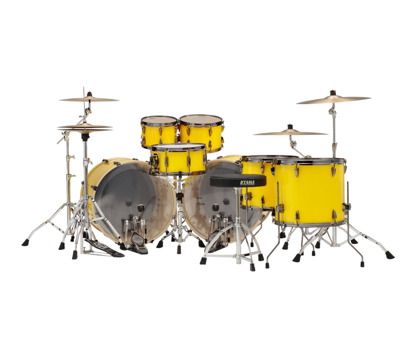 Tama Imperialstar Ltd Edition 7-Piece Shell Pack - Inspired By Lars Ulrich in Electric Yellow