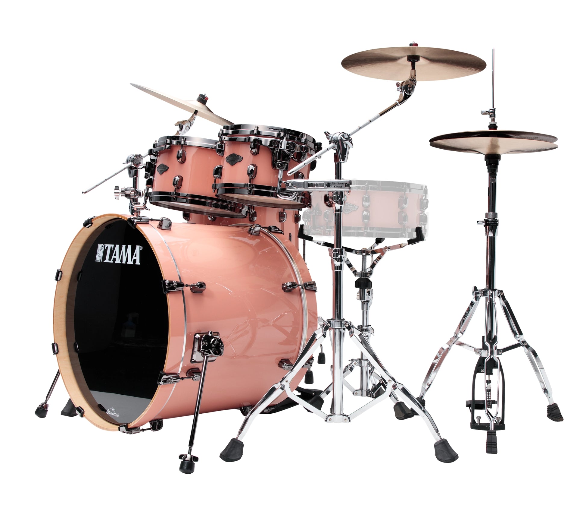 Tama Starclassic Performer 22" 5-Piece Shell Pack in Dusty Rose side view