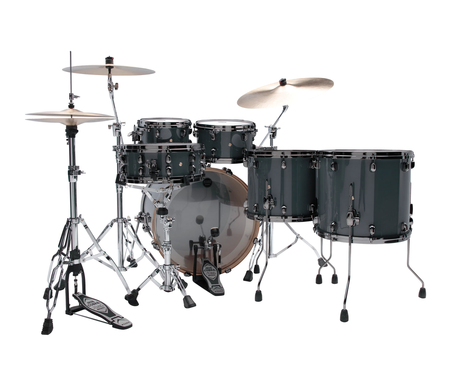 Tama Starclassic Performer 22" 5-Piece Shell Pack in Smoke Gray + Snare Drum