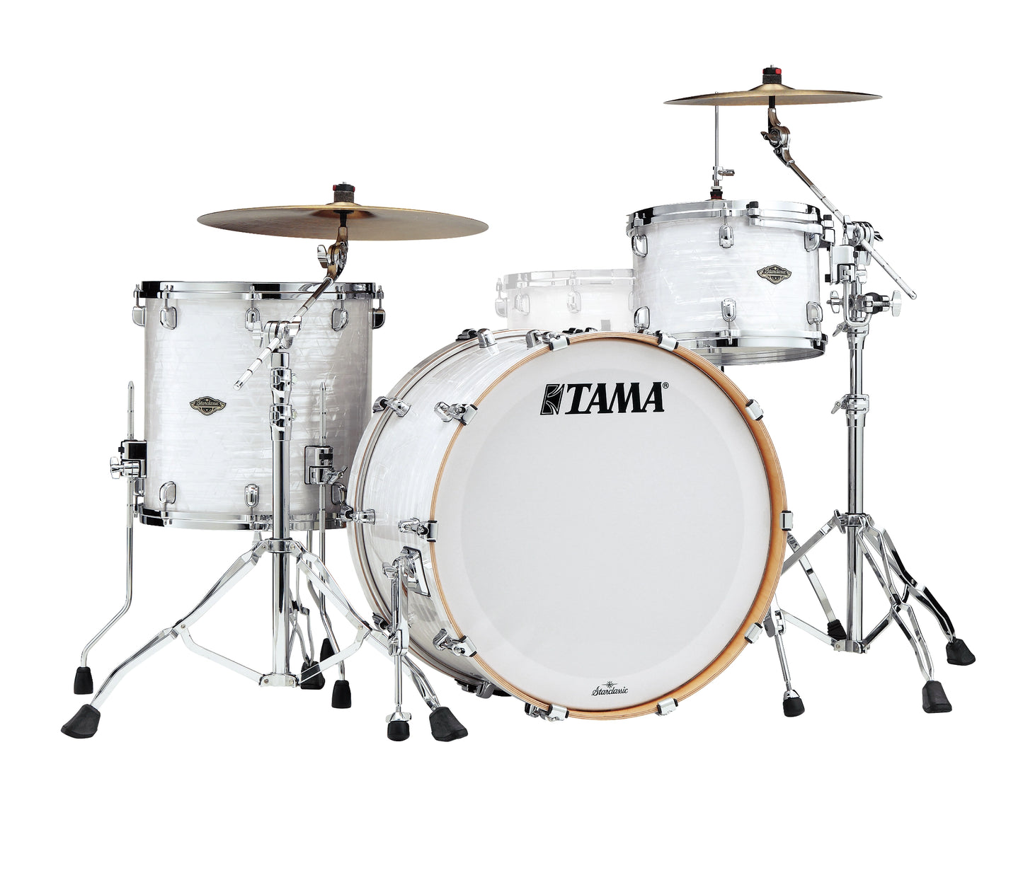Tama Starclassic Walnut/Birch 24" 3-Piece Shell Pack in White Pearl