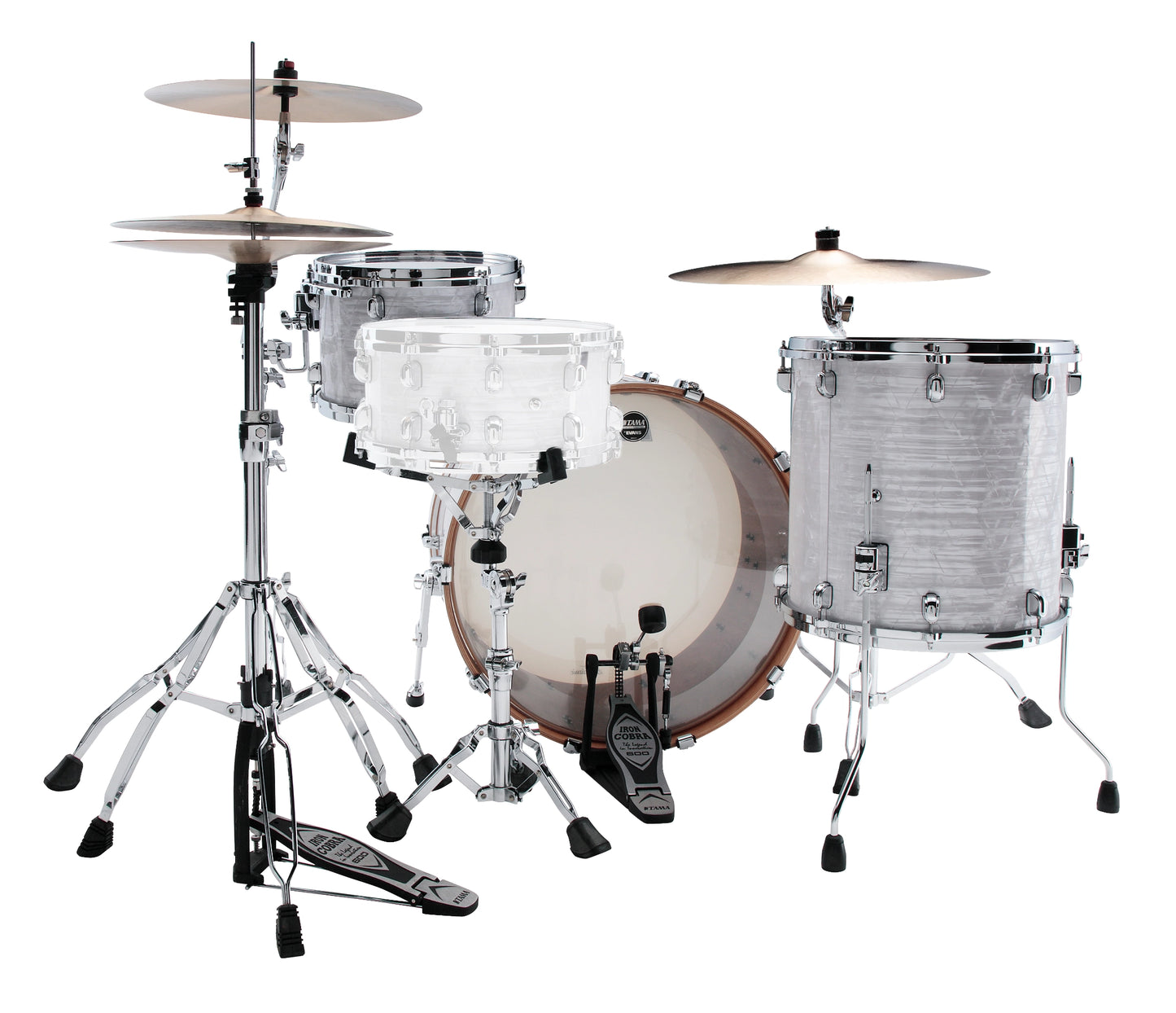 Tama Starclassic Walnut/Birch 24" 3-Piece Shell Pack in White Pearl