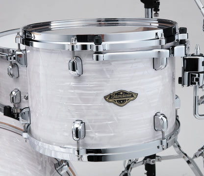 Tama Starclassic Walnut/Birch 24" 3-Piece Shell Pack in White Pearl + Snare Drum