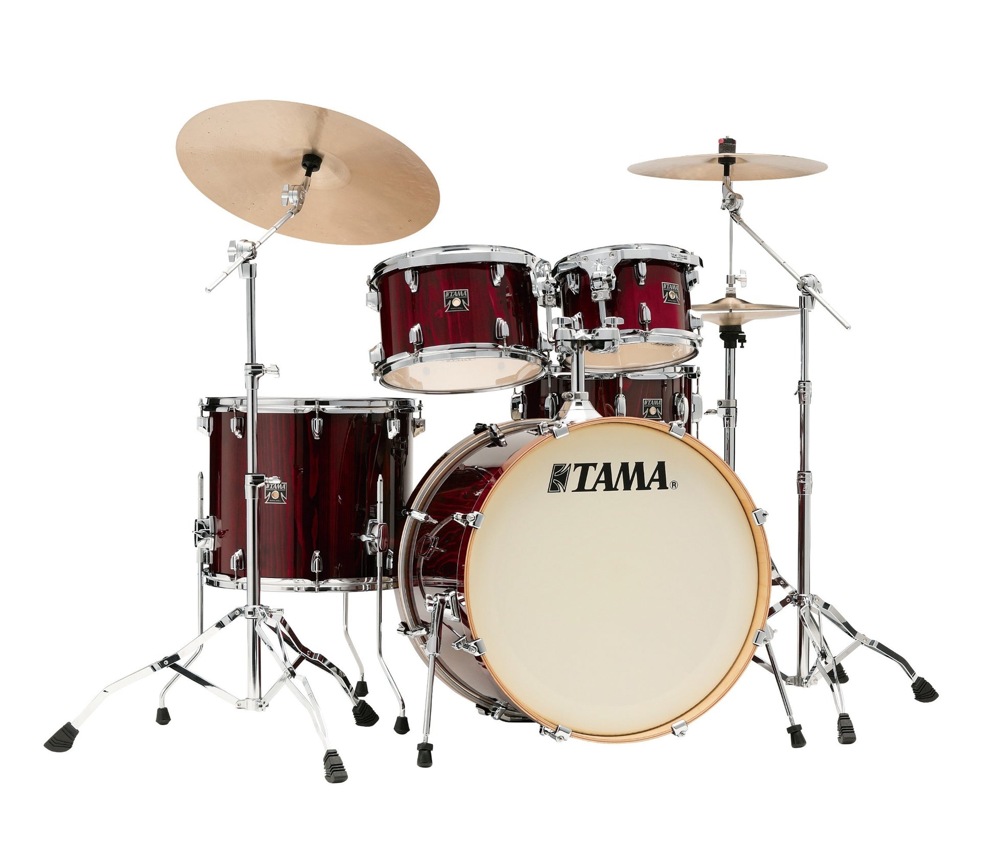Tama Superstar Classic 22" 5 Piece Shell Pack in Gloss Garnet Lacebark Pine