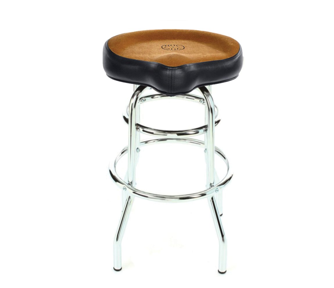 Roc N Soc Tall Tower Cycle Seat Stool (29") in Tan