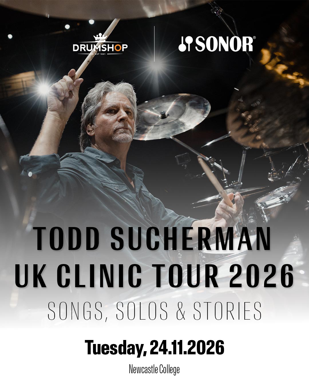 Todd Sucherman Drum Clinic Ticket 24th November