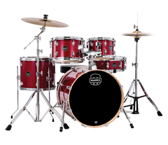 Mapex Venus Fusion Complete Drum Kit in Crimson Red Sparkle