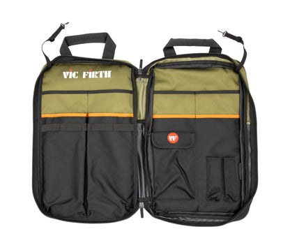 VIC FIRTH PROFESSIONAL STICK BAG GREEN/BLACK