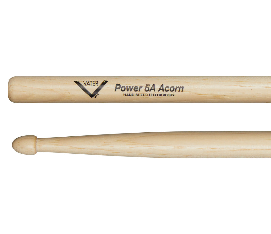 Vater Power 5A Acorn American Hickory Drumsticks