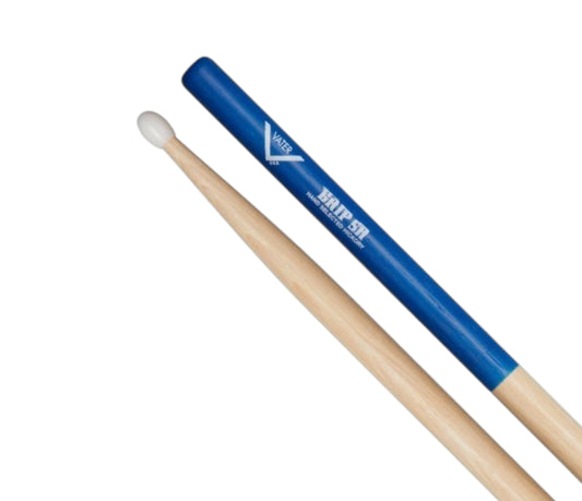 Vater 5A Hickory Nylon Tip Grip Drumsticks