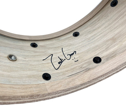 ZackGrooves Signed Dixon Artisan 14" x 6.5" Ash Snare Drum in Celestial Black Burst