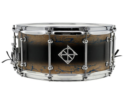 ZackGrooves Signed Dixon Artisan 14" x 6.5" Ash Snare Drum in Celestial Black Burst