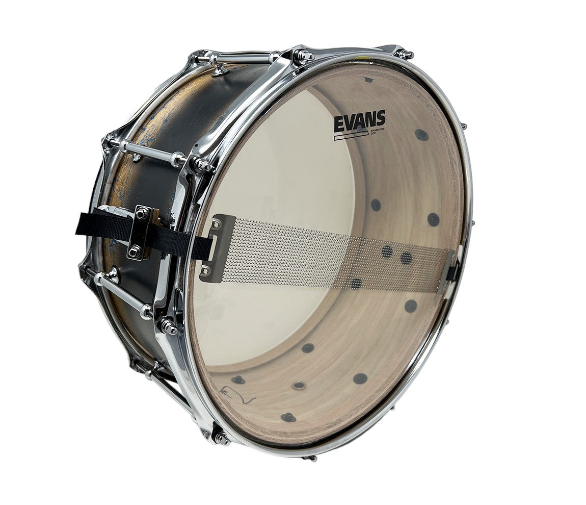 ZackGrooves Signed Dixon Artisan 14" x 6.5" Ash Snare Drum in Celestial Black Burst