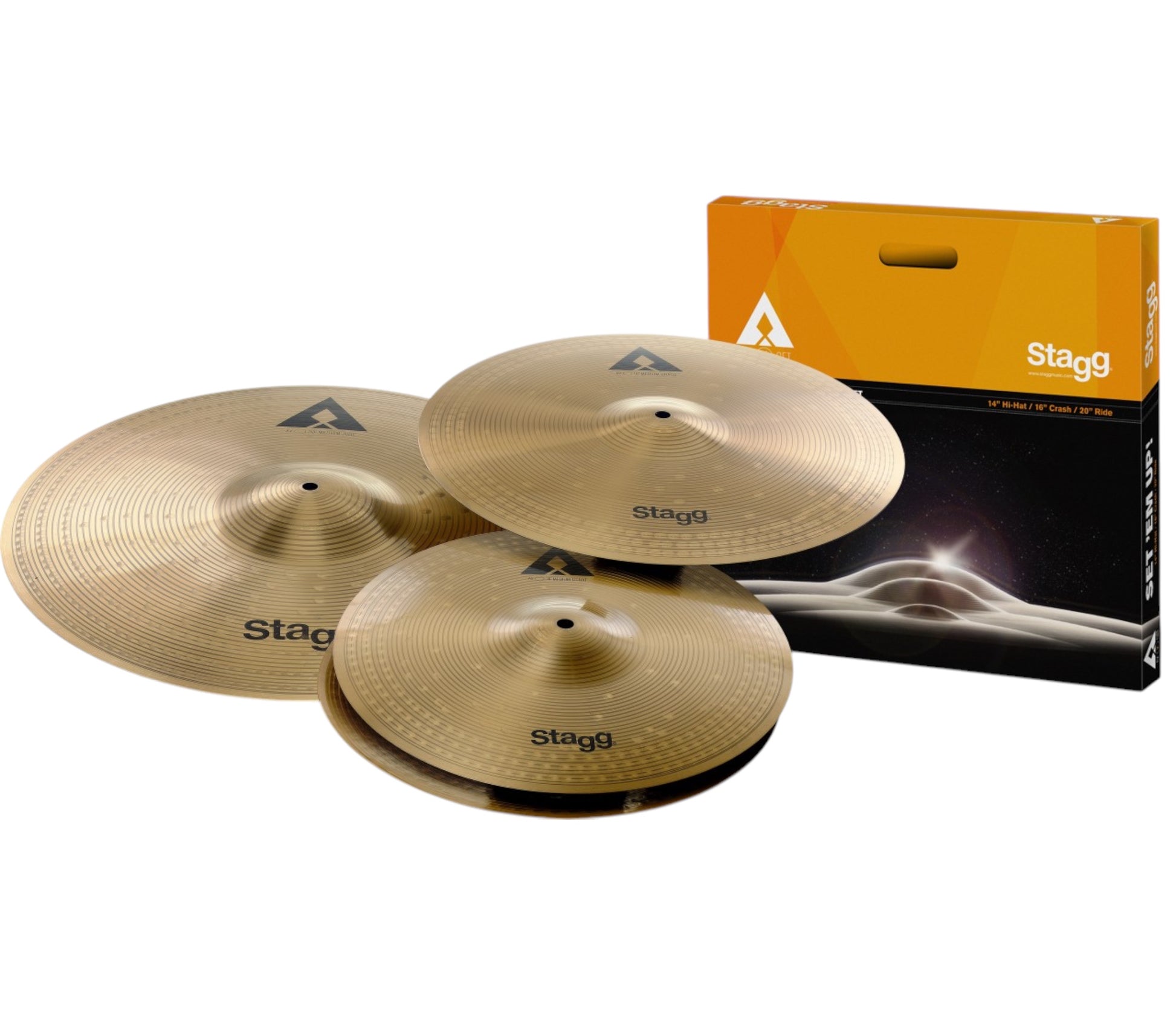 STAGG COPPER-STEEL CYMBAL SET