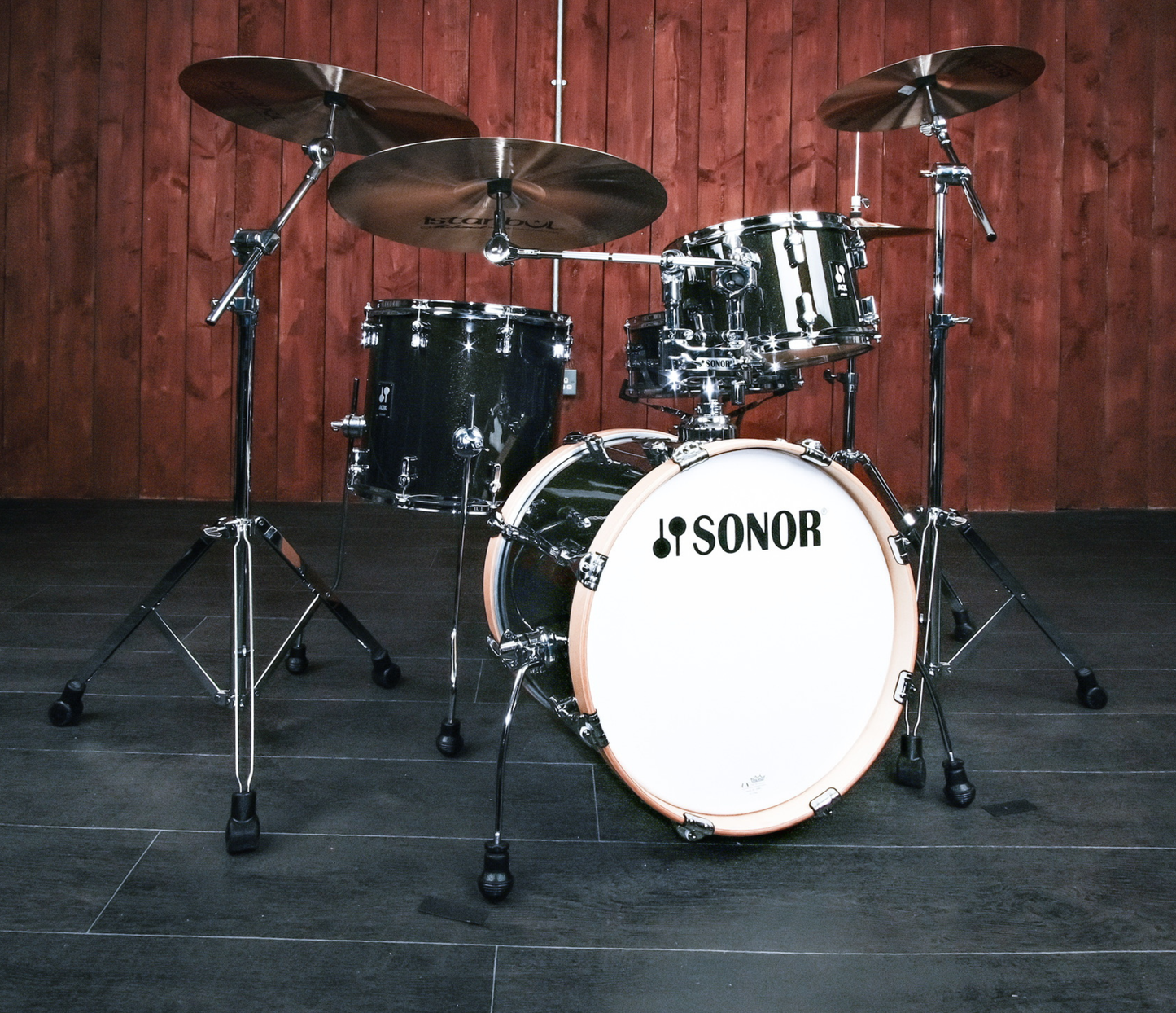 Sonor AQX Jazz Shell Pack In Black Midnight Sparkle