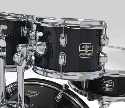 Gretsch Renegade 5-Piece Drum Kit with Hardware + RAW Cymbals in Black Mist