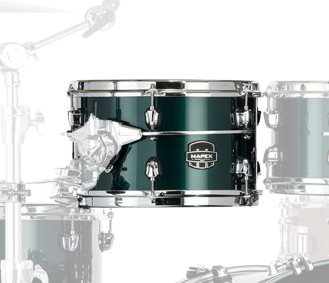 Mapex Saturn Evolution Maple Blend 14" x 6.5" Snare Drum In Brunswick Green