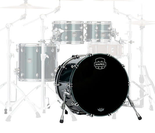 Mapex Saturn Evolution Birch Blend 20" x 16" Bass Drum, W/ Bd Mount In Brunswick Green