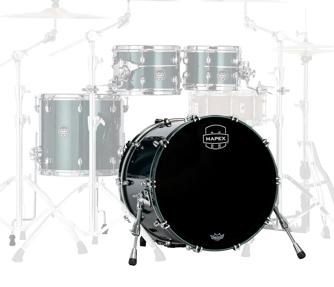 Mapex Saturn Evolution Maple Blend 20" x 18" Bass Drum (No Mount) In Brunswick Green