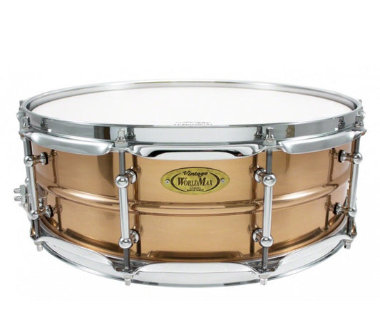 Worldmax 14" x 5" Bronze Shell Snare Drum - Chrome Hardware
